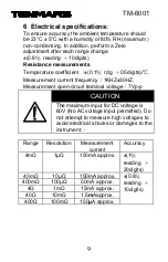 Preview for 11 page of Tenmars TM-6001 User Manual