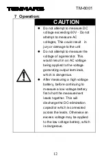 Preview for 14 page of Tenmars TM-6001 User Manual