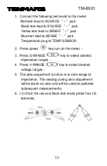 Preview for 15 page of Tenmars TM-6001 User Manual