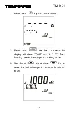 Preview for 18 page of Tenmars TM-6001 User Manual