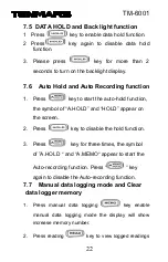 Preview for 24 page of Tenmars TM-6001 User Manual