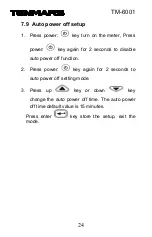 Preview for 26 page of Tenmars TM-6001 User Manual