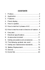 Preview for 3 page of Tenmars TM-601N User Manual