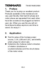 Preview for 4 page of Tenmars TM-601N User Manual