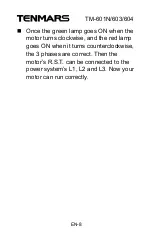 Preview for 10 page of Tenmars TM-601N User Manual