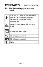 Preview for 16 page of Tenmars TM-601N User Manual