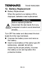 Preview for 18 page of Tenmars TM-601N User Manual