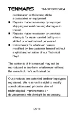 Preview for 20 page of Tenmars TM-601N User Manual