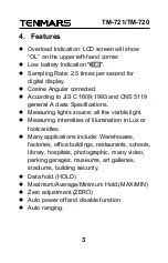 Preview for 6 page of Tenmars TM-721 User Manual