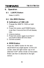 Preview for 8 page of Tenmars TM-721 User Manual