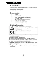 Preview for 4 page of Tenmars TM-747 User Manual