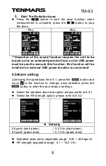 Preview for 7 page of Tenmars TM-93 User Manual