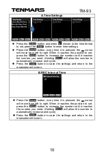 Preview for 12 page of Tenmars TM-93 User Manual