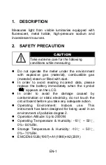 Preview for 3 page of Tenmars TM201 User Manual