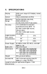 Preview for 6 page of Tenmars TM201 User Manual