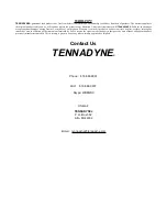 Предварительный просмотр 4 страницы TENNADYNE TD Series Manual