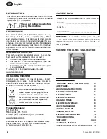 Preview for 3 page of Tennant 1072864 Operator And Parts Manual