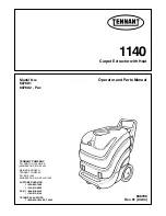 Preview for 1 page of Tennant 1140 607681 Operator And Parts Manual