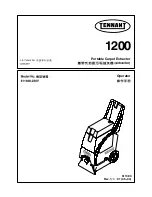 Preview for 1 page of Tennant 1200 611468-230V Operator'S Manual