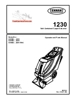 Tennant 1230 Operator And Parts Manual preview