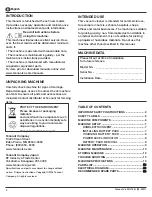 Предварительный просмотр 2 страницы Tennant 1254328-V-LWU-13 Operator And Parts Manual