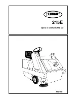 Preview for 1 page of Tennant 215E Operator'S Manual