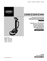 Tennant 2300 Operator And Parts Manual preview