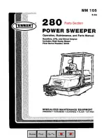 Tennant 280 Operation, Maintenance And Parts Manual preview