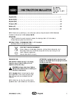 Предварительный просмотр 1 страницы Tennant 322316 Instruction Bulletin