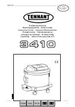 Предварительный просмотр 2 страницы Tennant 3410 Instructions For Use Manual