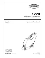 Preview for 1 page of Tennant 607853 Operator And Parts Manual