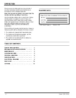 Preview for 2 page of Tennant 607853 Operator And Parts Manual