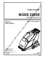 Предварительный просмотр 1 страницы Tennant BOSS 2000E Operator And Parts Manual