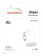 Tennant Floor/Carpet Dryer Owner'S Manual preview