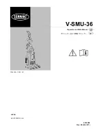 Предварительный просмотр 1 страницы Tennant V-SMU-36 Operator And Parts Manual