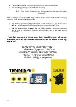 Предварительный просмотр 20 страницы TENNISPRO CB-20 Manual