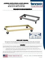 Preview for 1 page of Tennsco CK18 Assembly Instructions/Parts Manual