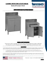 Tennsco Enclosed Foreman’s Desk Assembly Instructions/Parts Manual предпросмотр