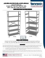 Tennsco ESP-1236 Assembly Instructions/Parts Manual предпросмотр