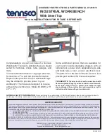 Preview for 1 page of Tennsco Industrial Workbench with Steel Top Assembly Instructions/Parts Manual