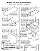 Preview for 2 page of Tennsco Industrial Workbench with Steel Top Assembly Instructions/Parts Manual