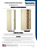 Preview for 1 page of Tennsco L&T Hinged Door Kit Assembly Instructions/Parts Manual