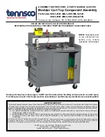 Tennsco Modular Cart Top Component Assembly Assembly Instructions/Parts Manual preview