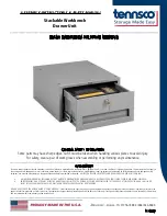 Preview for 1 page of Tennsco Stackable Workbench Drawer Unit Assembly Instructions/Parts Manual