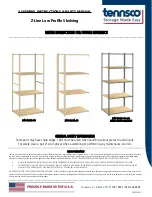 Tennsco ZA7-4824S-4D Assembly Instructions/Parts Manual preview