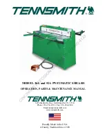 Preview for 1 page of Tennsmith 36A Operation, Parts & Maintenance Manual