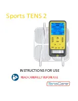 Preview for 1 page of TensCare Sports TENS 2 Instructions For Use Manual