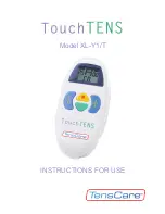 Preview for 1 page of TensCare TouchTENS XL-T Instructions For Use Manual