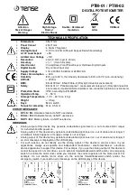 Tense PTM-01 Quick Start Manual предпросмотр