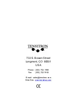 Preview for 16 page of TENSITRON ACX-100-1 Operating Instructions Manual